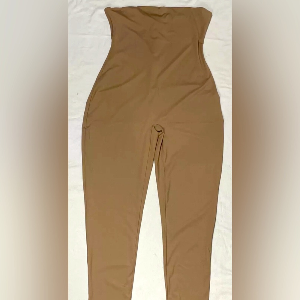 SKIMS All In One Sleeveless Jumpsuit Full BodyCarmel / Size 3X /BS-BSF-0758 NWT